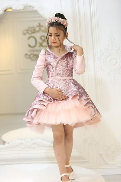 MAXI DRY Prom Graduation Evening Dress Dress with Collar 5-12 Years