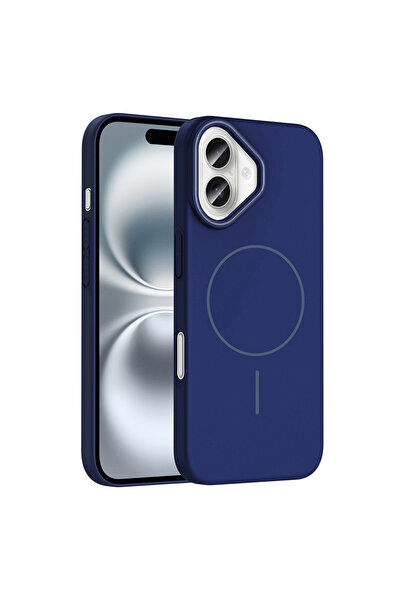 Nezih Case Apple iPhone 16 Uyumlu Magsafe Şarj Destekli Pürüzsüz Silikon Kapa...