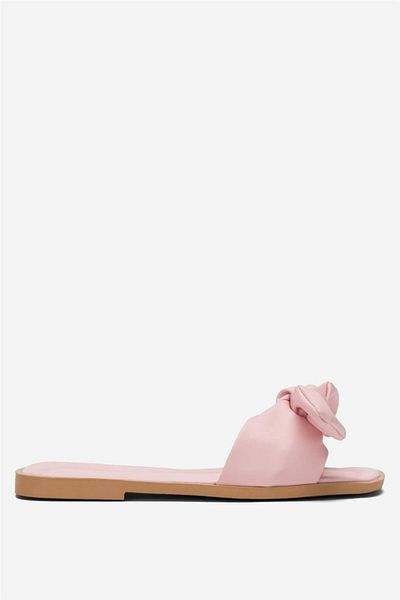Liger Women's Bow Daily Summer Slippers Powder