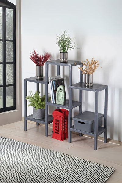 Hesaplı Kasa 6 Katlı Düzenleyici Plastik Raf Ünitesi, Kitaplık, Banyo, Mutfak...