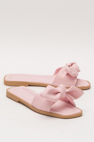 Liger Women's Bow Daily Summer Slippers Powder