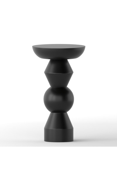 More Wood Design Doğal Ahsap Mantar Sehpa Tekli