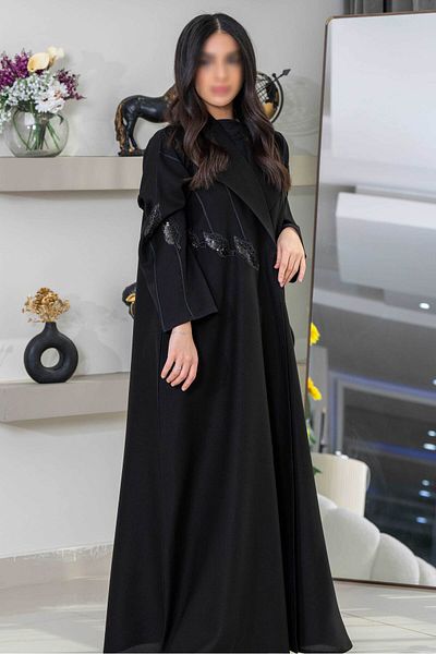 Zahya Abaya عباية كرستال مع قيطان
