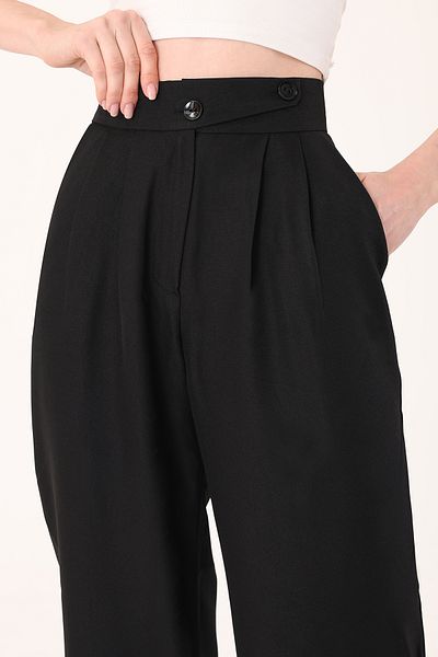 Hazel Korean Model Palazzo Pants with Linen Blend