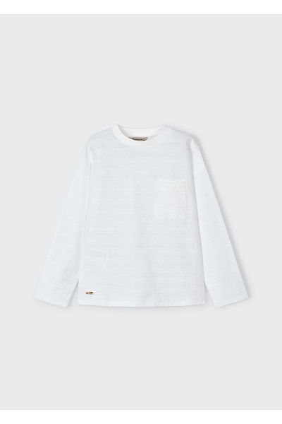 MAYORAL Boy's Tshirt Cream