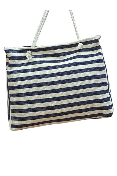 MAXI DRY Ριγέ ρετρό τσάντα παραλίας