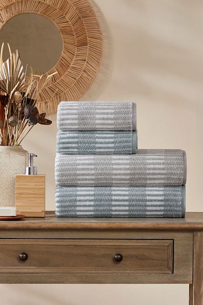 Özdilek Özdilek Striscai Towel Set Best Set Bath Set