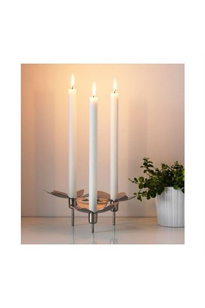 IKEA 3-piece flower-shaped candle holder