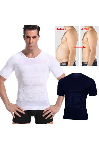 Star Murays Men's Half Sleeve Corset Bodysuit