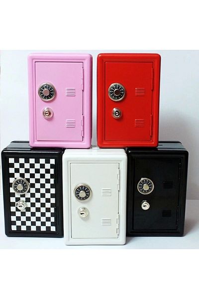 Fırsat7 METAL HUMPER MINI MONEY CASE SAVING BANK - LOCKED CASE HUMPER SIZE 12x10x18