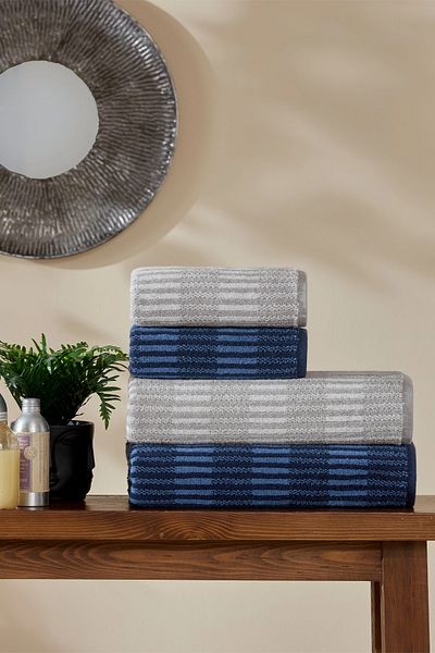 Özdilek Özdilek Striscai Towel Set Best Set Bath Set