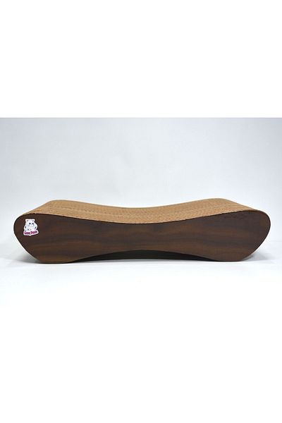 Lazy Paws Cat Scratching Cardboard Canoes -Horizontal Scratching- Small Size (43X24X8,5 cm) - Brown