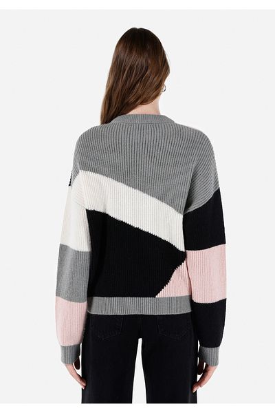 Colin's Pulover multicolor pentru femei, cu gât rotund, cu croială normală