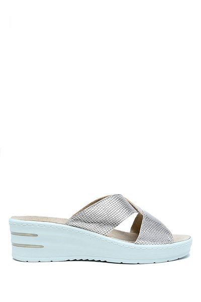 Kifidis Women's Anatomical Leather Slippers M63 Kifidis Italy Gerardo Zeus Platino/Platinum 36-41