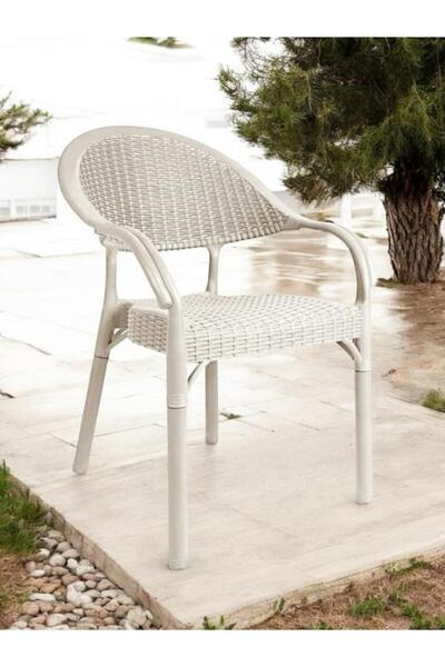 nar sokağı Bambu Rattan Kollu Sandalye Koltuk
