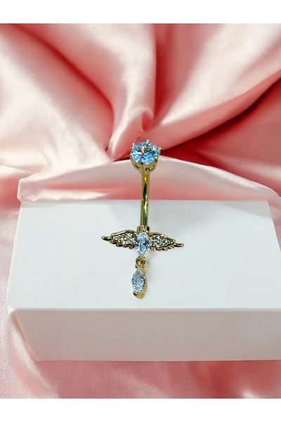 Takayrum Steel Wing Dangle Belly Piercing