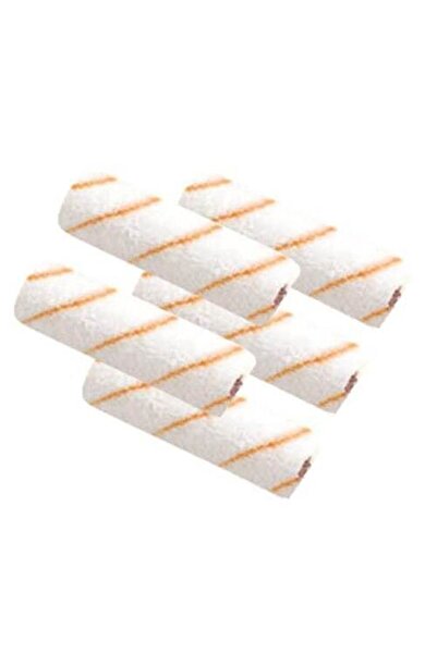 asemu Parmak Boya Rulosu Ve 5 Adet Parmak Rulo Yedek Set 10 Cm Saten Yağlı Boya Rulosu