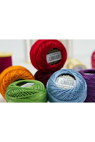 domino Embroidery Thread for Number 8 and 12
