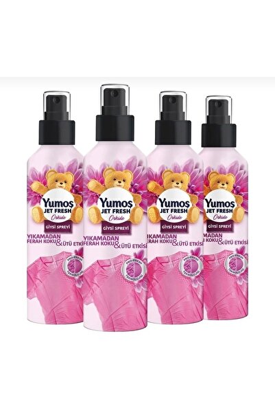 Yumoş Giysi Spreyi Jet Fresh 200 Ml Orkide X4
