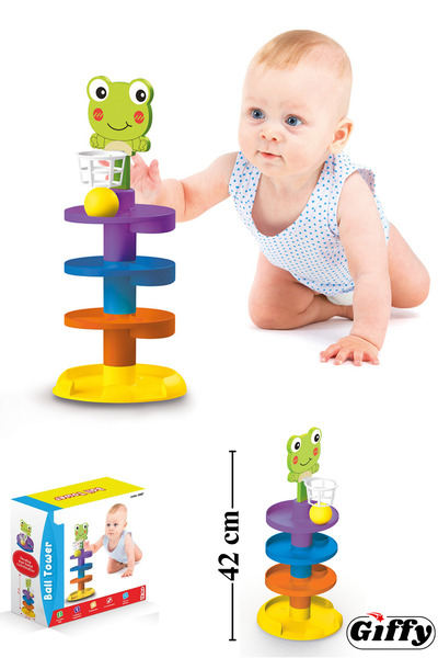 giffy Oyuncak Gökkuşağı Kule 1 Yaş Ve Üzeri Eğitici Öğretici Gelişim Oyuncakl...
