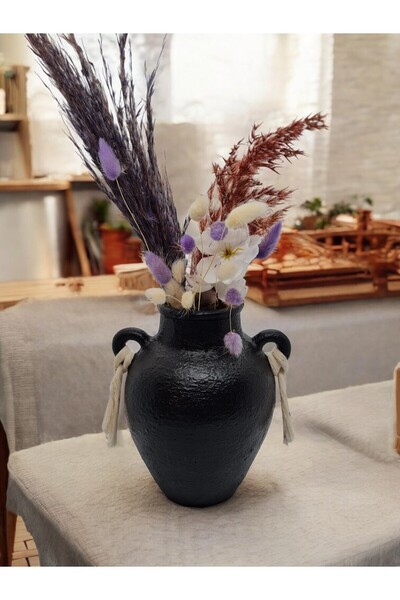 gucco design gd Vază decorativă neagră texturată