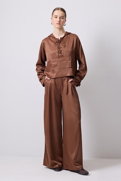 Touché Privé Tunic Trousers Suit with Kangaroo Pocket