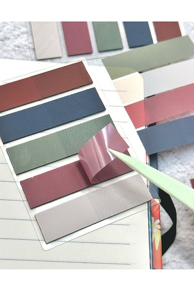 ZeCo Collection Retro 5 Color Index Sticker / Index / Post-it / Sticky Note / adhesive Note