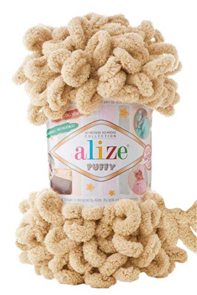 Alize puffy 5 adet elle örülen Kadife ip no 95