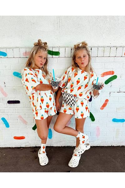 Boutique Sirena Girl's Shorts Set