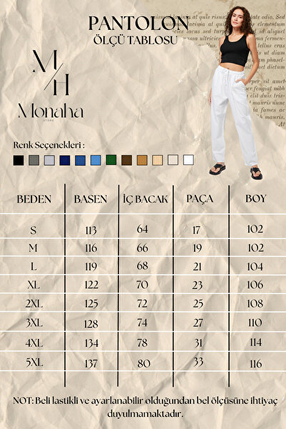 MONAHA Women's Gray Loose Cut Palazzo Linen Blended Trousers - Cotton, Pocket, Summer Monaha