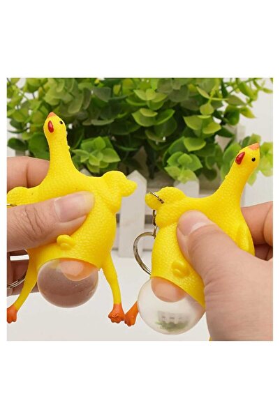 Dalian Home Squishy Tavuk Yumurtlayan Anahtarlık Eşya Süs Çanta Fermuar Akses...
