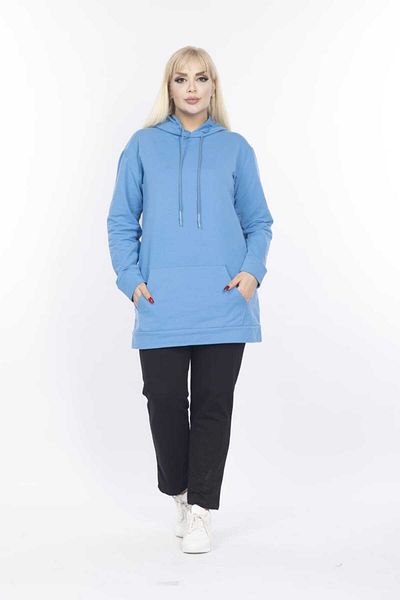 BİrHoşButik Large Size Feminin Trend Sweatshirt