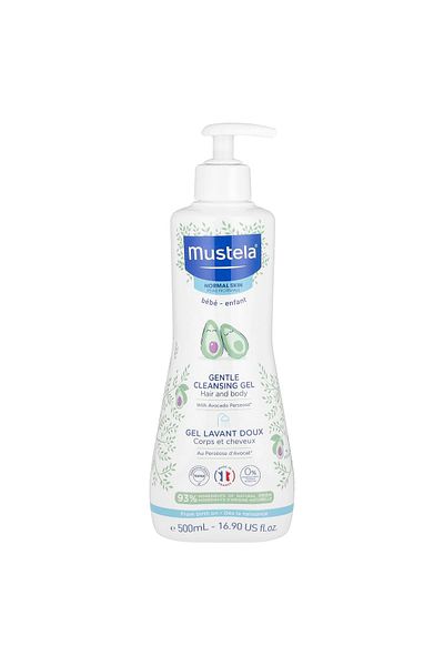Mustela , Soothing Cleansing Gel with Avocado, for Hair and Body, 16.9 fl oz (500 ml)