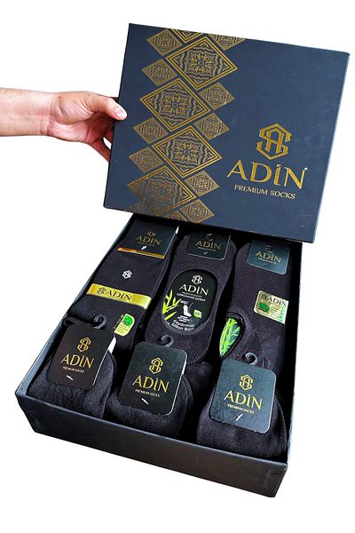 Adin Луксозни бамбукови чорапи Dowry Box 35 чифта (балерина, ботуши, чорапи) Premium безшевни от производителя