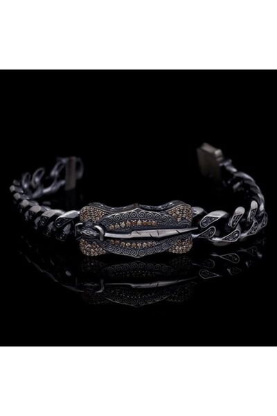 vogutima Kılıç Figür Otantik Desenli Gurmet Zincir Model 925 Ayar Gümüş Sevgi...