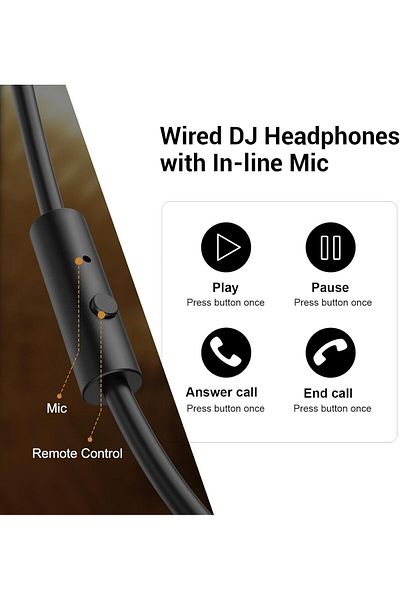 Audio Pro OneAudio Pro 10 Wired Over-Ear Headphones with Stereo Monitor DJ Sound System,50mm Neodymium Drivers