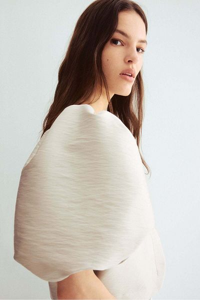H&M Balloon-sleeved Blouse