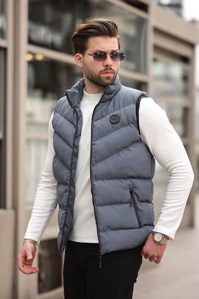 Rogyi Tekstil New Season Men's Black Puffer Vest