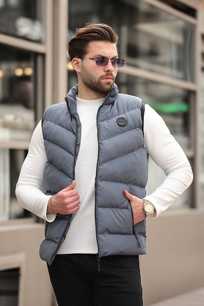 Rogyi Tekstil New Season Men's Black Puffer Vest
