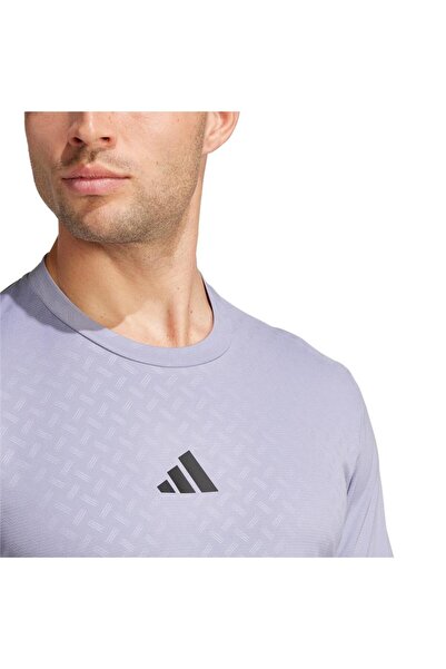 adidas Ανδρικό μπλουζάκι προπόνησης Power 3 Stripes μωβ