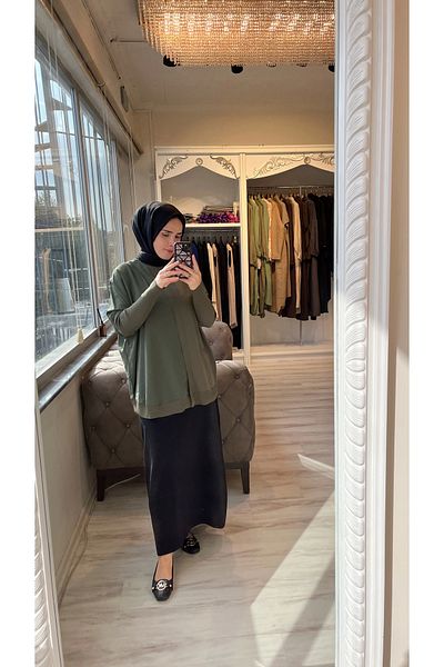 Invee 6248 كاكي تريكو/تونيك جاز