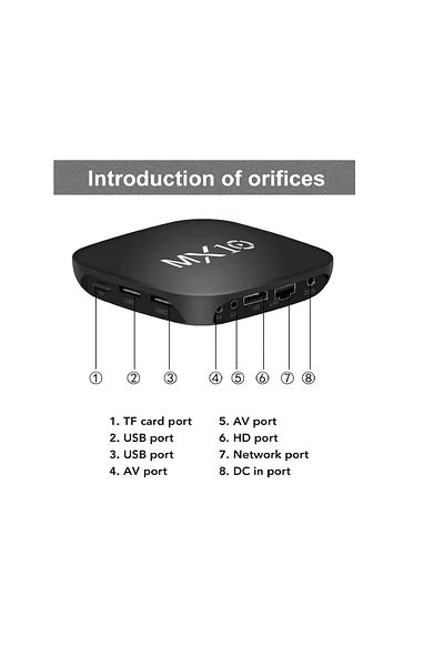 pukotech Smart Tv Box Boxs Android 7.1 Tv Box 2.4g Wifi Allwinner Rk3228 8Gb Rom Tv Box