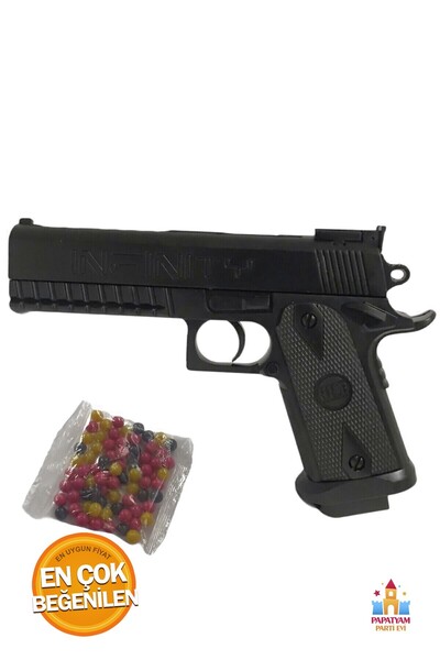 PapatyamPartiEvi Tabanca Oyuncakları: Boncuk Atan Tabanca - Hedef Vurma Deneyimi