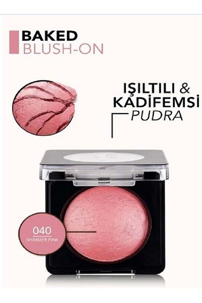 Flormar Baked Blush-On Bronzer 40 Shimmering Pink