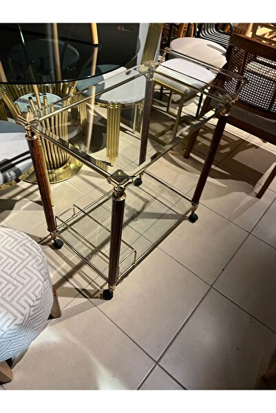 larissa design SERVİS ARABASI PİRİNÇ DÖKÜM