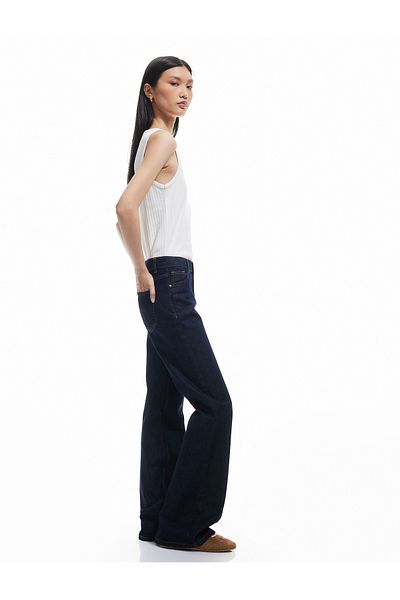 Koton High Waist Button Slim Fit Flared Jeans - Flare Jeans