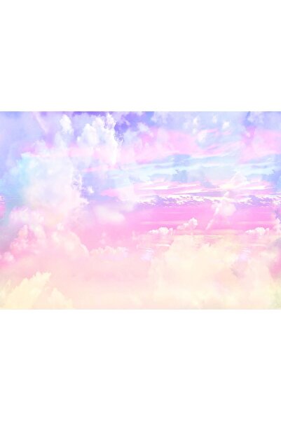 dreamwall Duvar Kağıdı - Renkli Gökyüzü Desenli, Silinebilir Tekstil Duvar Kağıdı