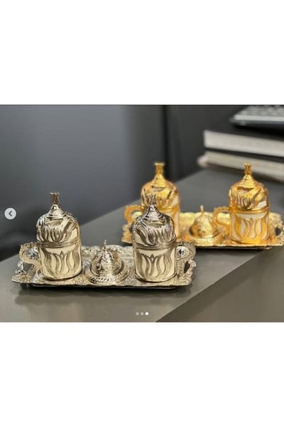 KT HOME 2 Personality Turkish Coffee Cup Set Arab Espresso Mırra and Coffee Squad