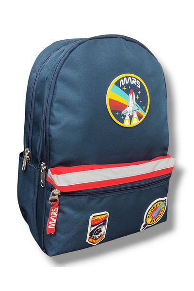 ÜMİT ÇANTA '''Mars Planet Express Astronaut'' School Backpack with Highlighter Three Compartments Ddcq4176