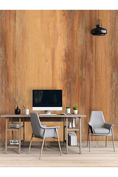 dreamwall Düz Ahşap Desenli Isı Ve Ses Yalıtımlı Sağlıklı Tekstil Duvar Kağıdı